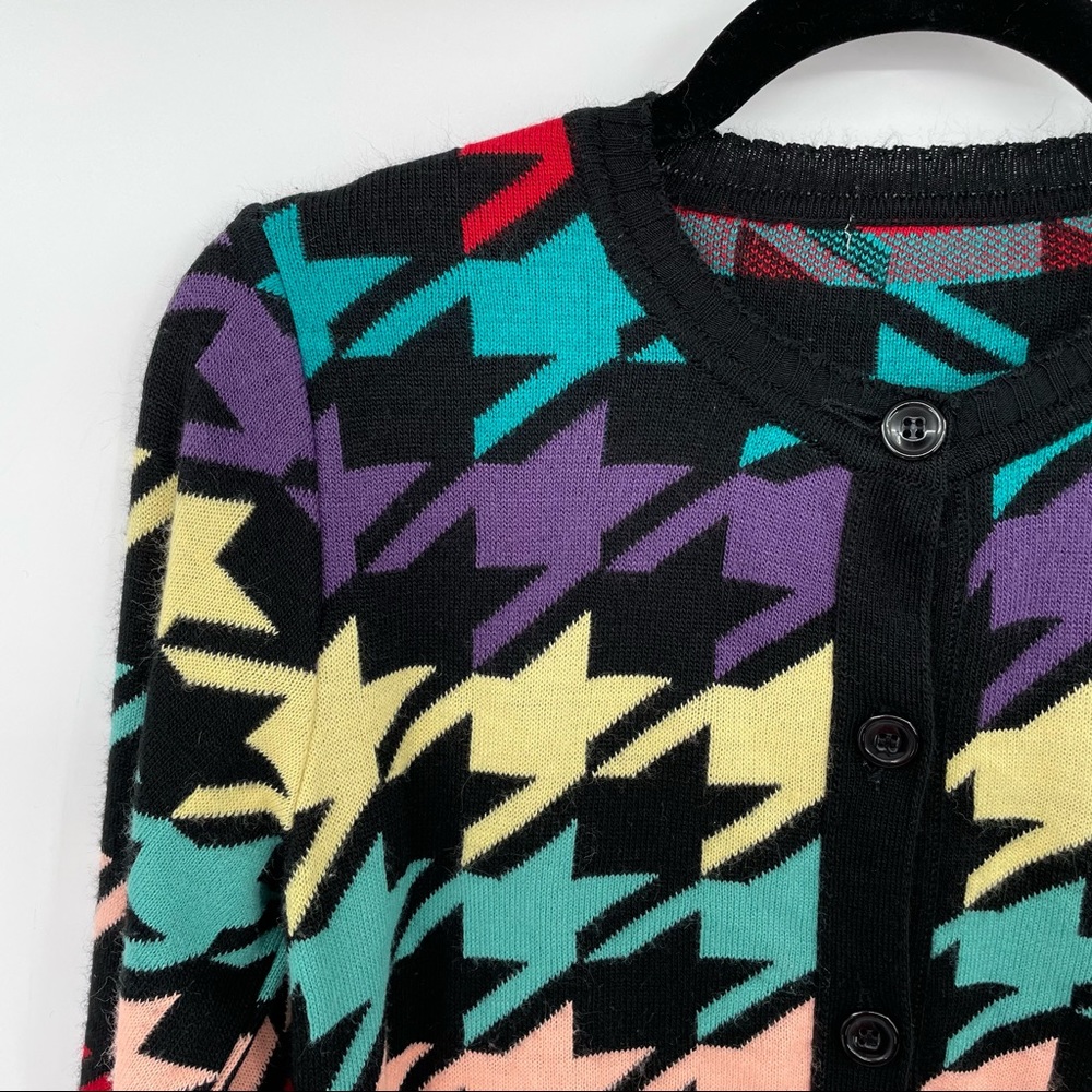 ASOS Multicolor Houndstooth Cardigan - Picture 3 of 13